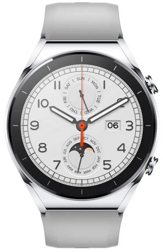 Смарт-часы Xiaomi Watch S1 GL,  46мм,  1.43",  серебристый/серебристый [bhr5560gl]